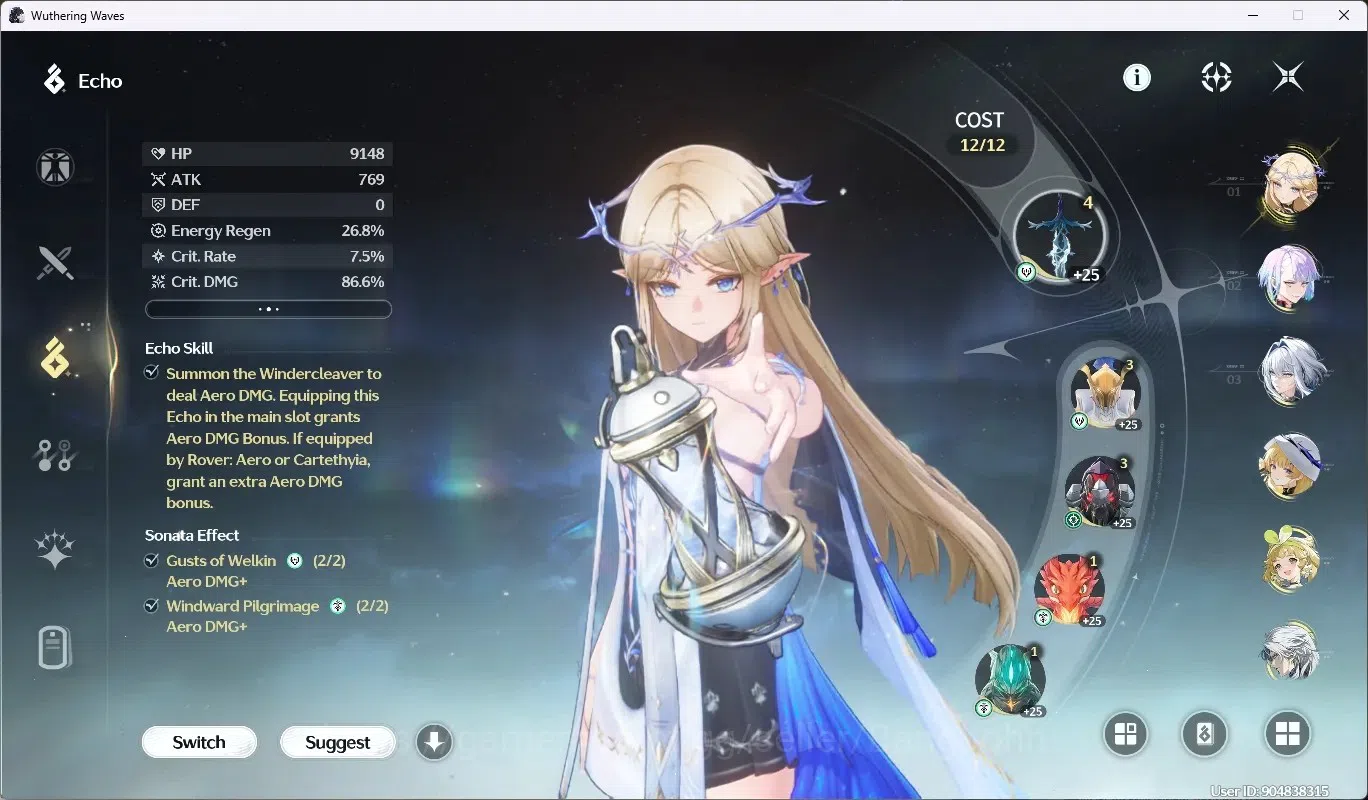 Wuthering Waves Accounts SEA|UL 55|Rank 6|5 Char Limited [Galbrena]+Sign,Ca image 4