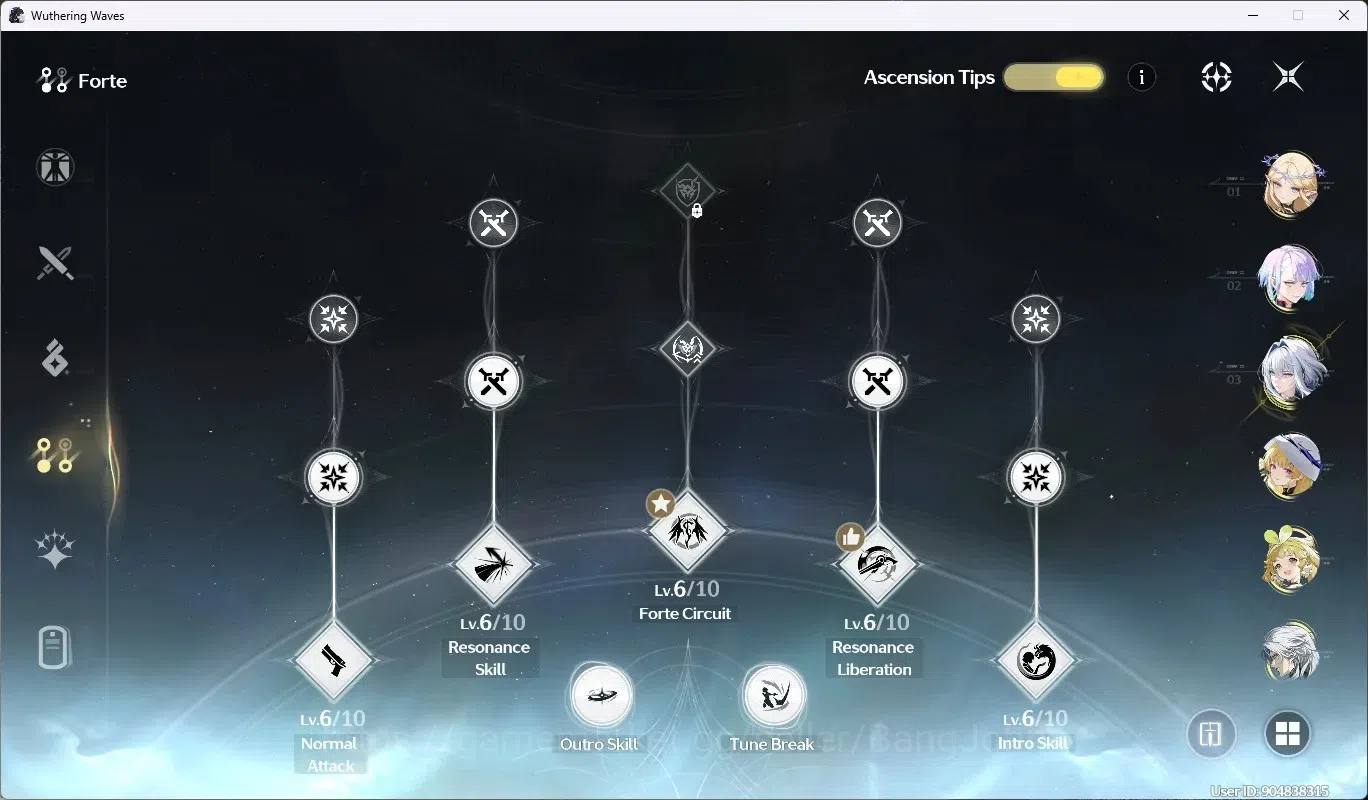 Wuthering Waves Accounts SEA|UL 55|Rank 6|5 Char Limited [Galbrena]+Sign,Ca image 7