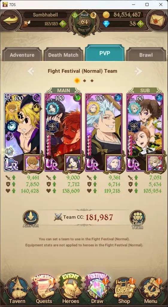 The Seven Deadly Sins: Grand Cross Accounts ASIA|3,5M CC|10 LS,38 Dm|6 LR+7 UR|Estarossa,Desir image 10