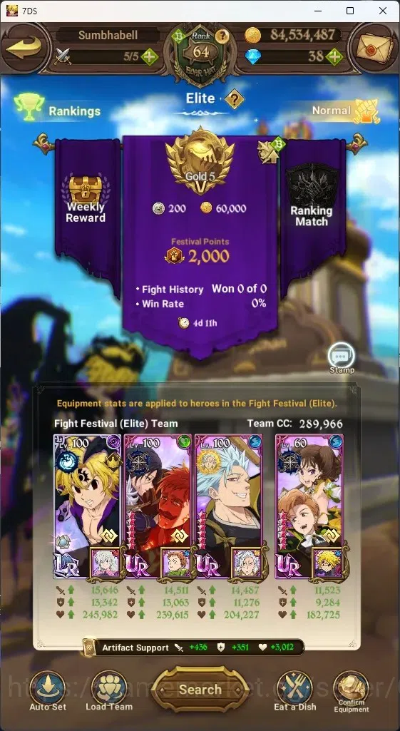 The Seven Deadly Sins: Grand Cross Accounts ASIA|3,5M CC|10 LS,38 Dm|6 LR+7 UR|Estarossa,Desir image 11
