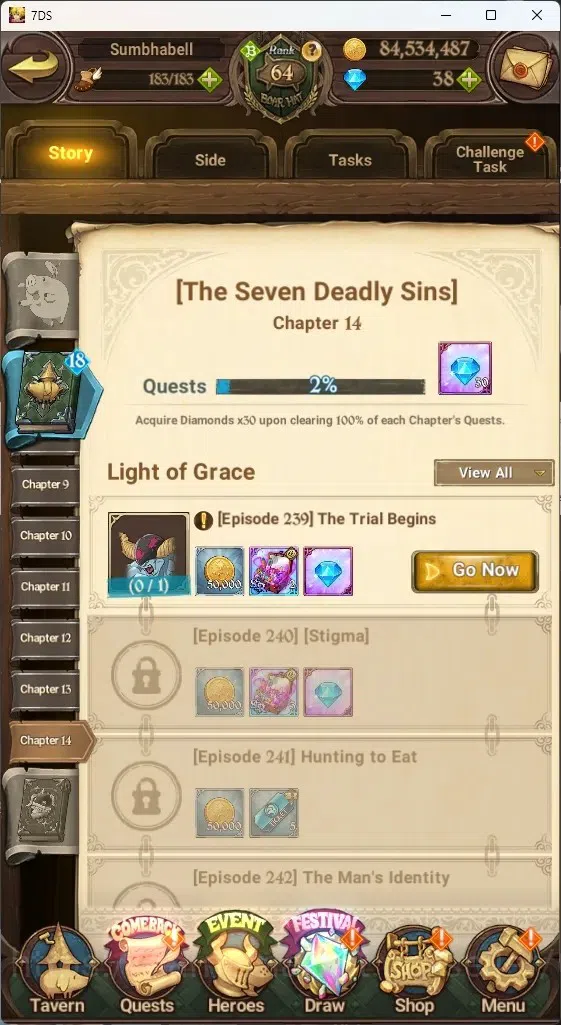 The Seven Deadly Sins: Grand Cross Accounts ASIA|3,5M CC|10 LS,38 Dm|6 LR+7 UR|Estarossa,Desir image 13