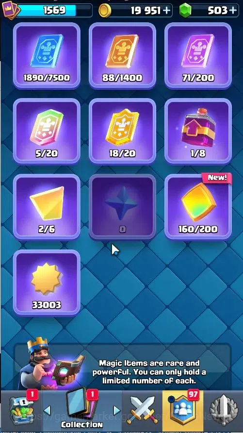 Clash Royale Accounts Lvl 43|Trophy 9853|KTL 15|Limited Skin|Card 121/12 image 10