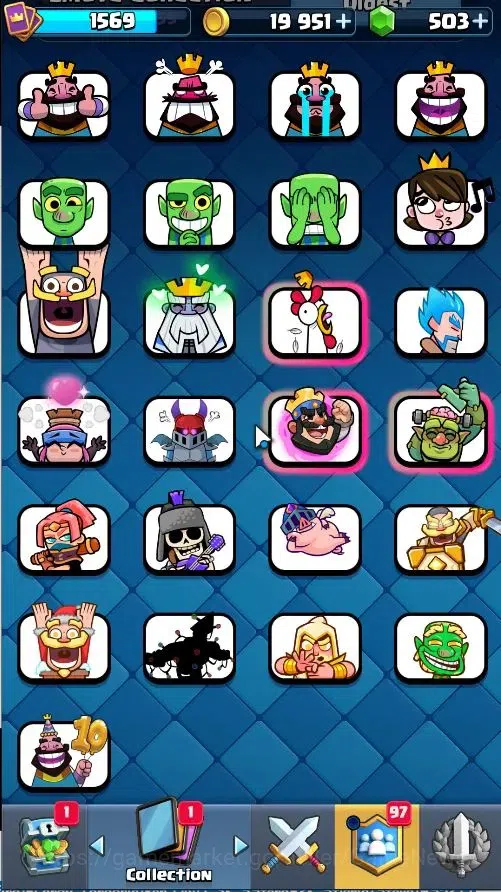 Clash Royale Accounts Lvl 43|Trophy 9853|KTL 15|Limited Skin|Card 121/12 image 12