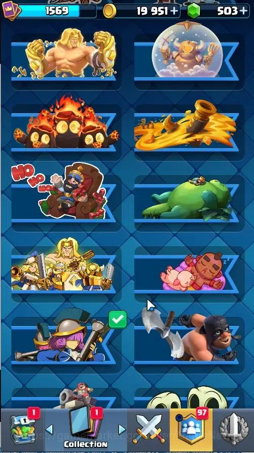 Clash Royale Accounts Lvl 43|Trophy 9853|KTL 15|Limited Skin|Card 121/12 image 15