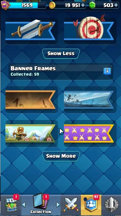 Clash Royale Accounts Lvl 43|Trophy 9853|KTL 15|Limited Skin|Card 121/12 image 18