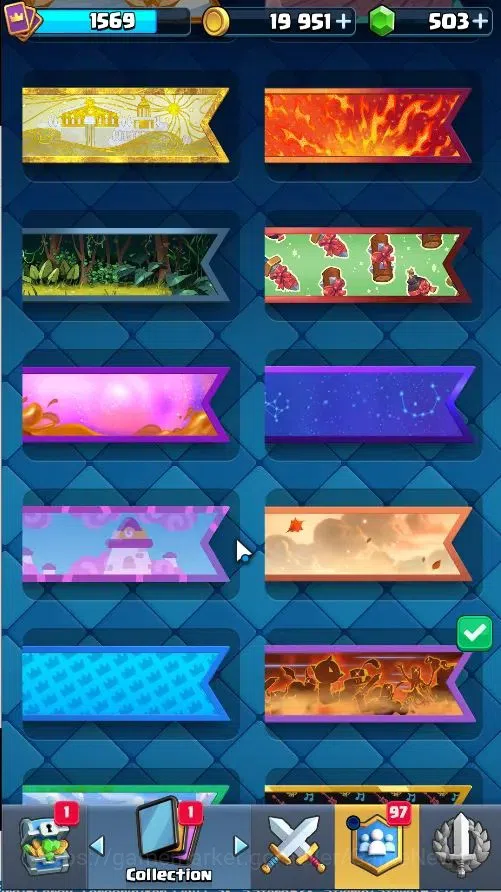 Clash Royale Accounts Lvl 43|Trophy 9853|KTL 15|Limited Skin|Card 121/12 image 20