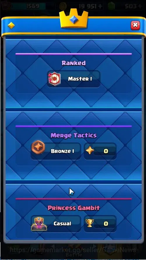 Clash Royale Accounts Lvl 43|Trophy 9853|KTL 15|Limited Skin|Card 121/12 image 3