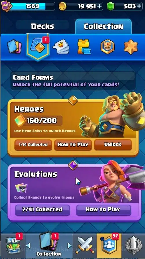 Clash Royale Accounts Lvl 43|Trophy 9853|KTL 15|Limited Skin|Card 121/12 image 9