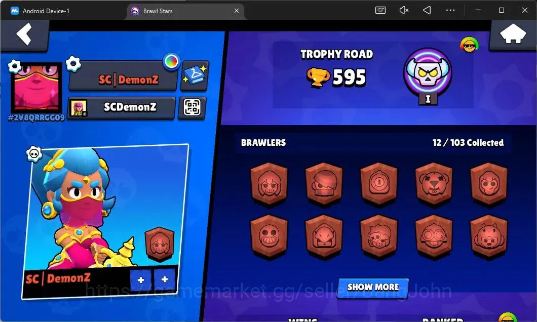 Brawl Stars Accounts Global | 595 Thropy|12 Brawler|1 Max Hypercharge(S image 2