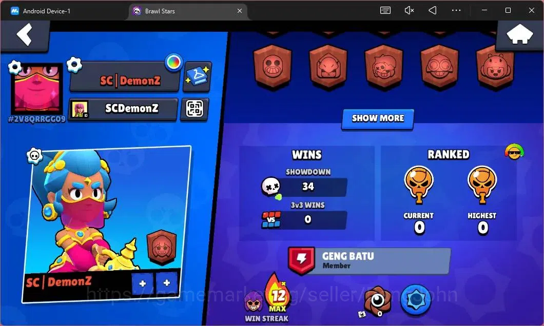 Brawl Stars Accounts Global | 595 Thropy|12 Brawler|1 Max Hypercharge(S image 3