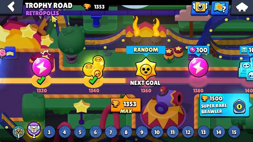 Brawl Stars Accounts 1353 Trophy| 23 Brawler 3 Max Lvl [Edgar,EMZ,Starr image 5