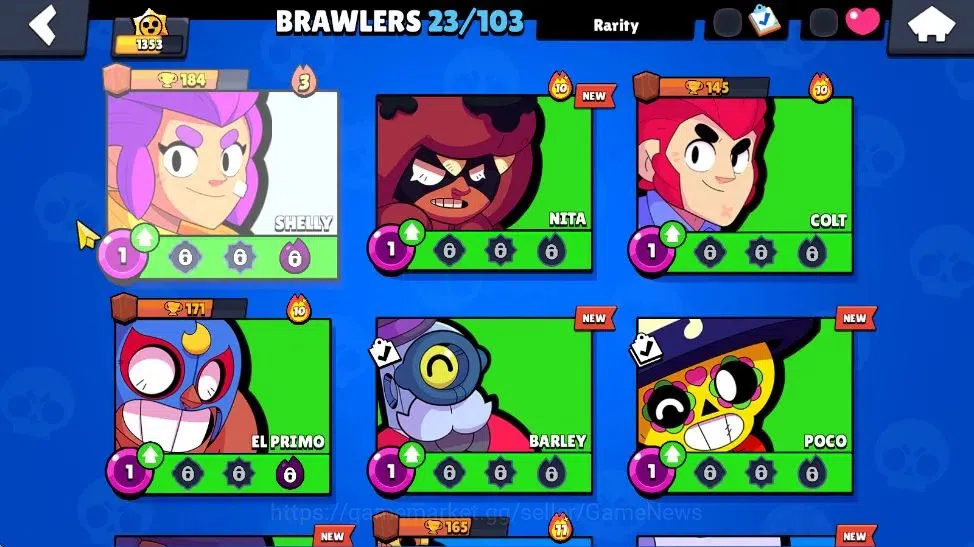 Brawl Stars Accounts 1353 Trophy| 23 Brawler 3 Max Lvl [Edgar,EMZ,Starr image 8