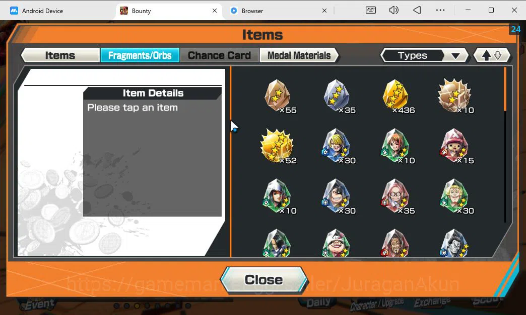 One Piece Bounty Rush Accounts Mid-Tier Global / Android| 5 EX META + 1,5K RD|Oniga Oiran,Okuchi Yamato,BP Kuzan,Trafalgar 8