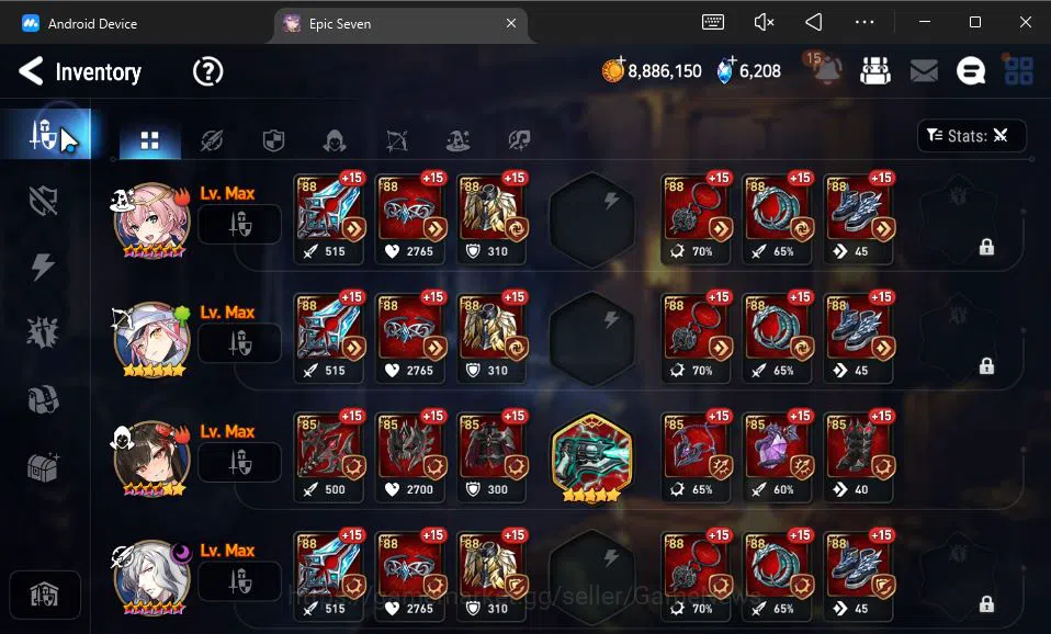 Epic Seven Accounts GLOBAL Unverif|New Era|8 ML(Salome,Belian,Har sett image 11