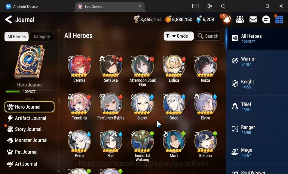 Epic Seven Accounts GLOBAL Unverif|New Era|8 ML(Salome,Belian,Har sett image 14
