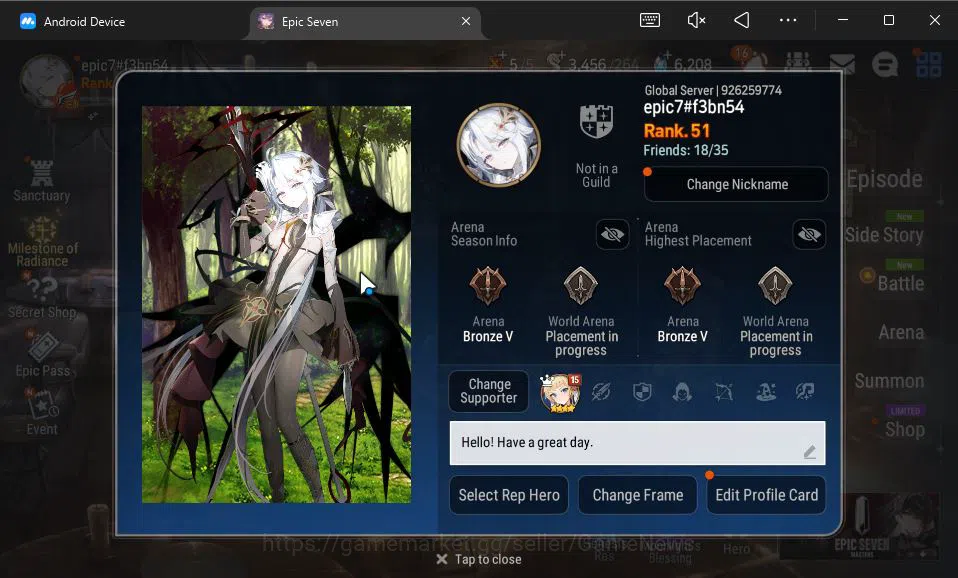 Epic Seven Accounts GLOBAL Unverif|New Era|8 ML(Salome,Belian,Har sett image 19