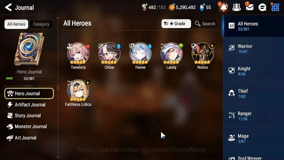Epic Seven Accounts GLOBAL Unverif|New Era|2 ML(Notos,Faithless Lidica image 6
