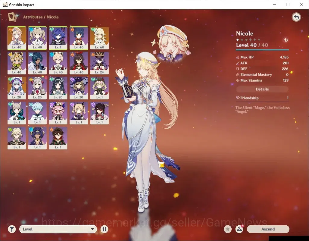 Genshin Impact Accounts ASIA |AR 35 |1 Limited + 1 (*5 Standard)|Nicole |M image 3