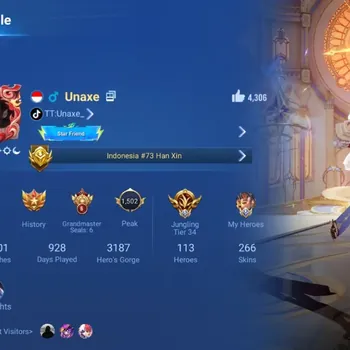Honor of Kings Accounts Rare Skin Global|113H 266S|1 Mythic|1 Flawless|1 JJK|4 Precious Collab|1 Blessed|Limbo Milady|4