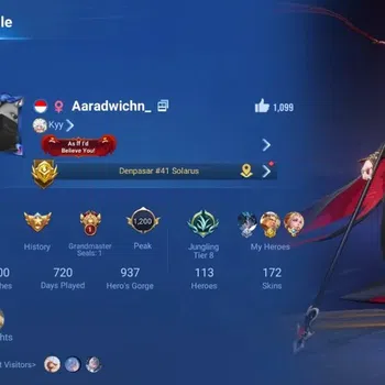 Honor of Kings Accounts Rare Skin Global|113H 172S|Legend:Arthur&Angela|Limited: Hou Yi|GrandMaster: Gan&Mo|JujutsuKaisen