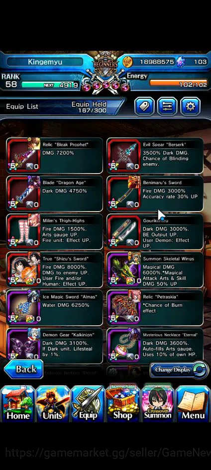 Grand Summoners Accounts Global|Rank 58|3 Ascend+2 TW| Shuna+TW, Veldora+TW image 16