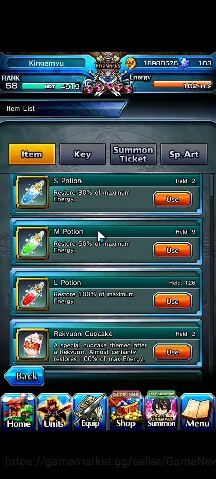 Grand Summoners Accounts Global|Rank 58|3 Ascend+2 TW| Shuna+TW, Veldora+TW image 20