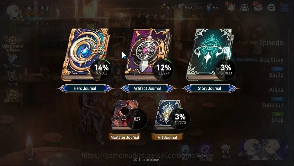 Epic Seven Accounts GLOBAL|UnVerif|2 ML(Rhianna&Luciel,LW Peira)+Teneb image 3