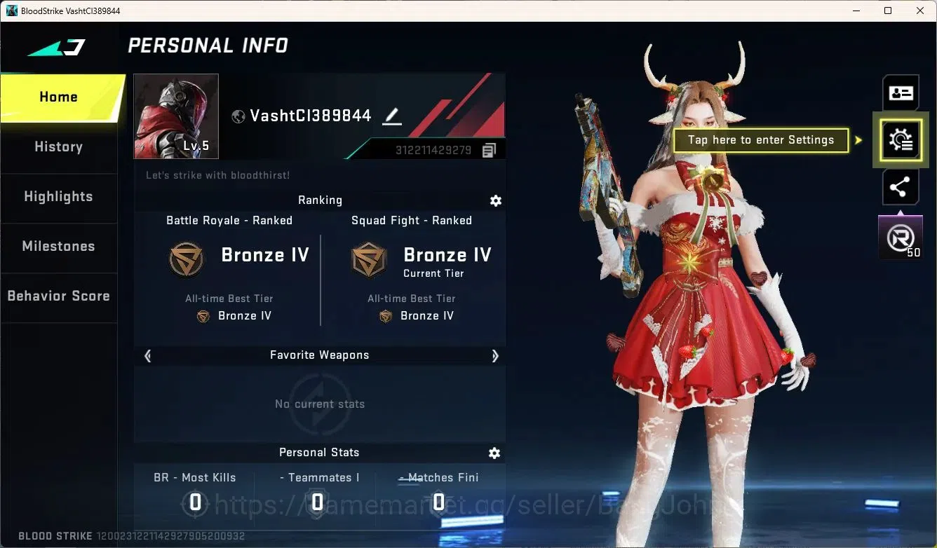 Blood Strike Accounts ASIA | Ultra RAN Deer Spirit | 2 Legendary Guns: V image 2