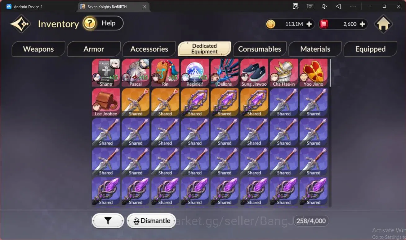 Seven Knights Re:Birth Accounts Global|2 EX7(Roise TC1,Melia)|14 TC6 (Yeonhee,Frey image 8