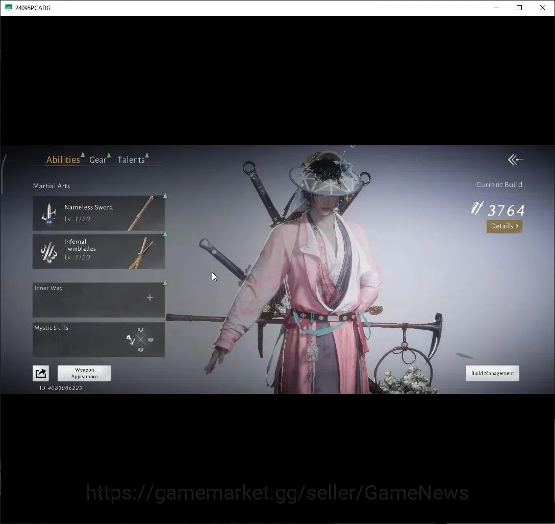 Where Winds Meet Accounts GLOBAL|Lv 15|3764 GS|1 Harmonic Core|Nameless Sword|Peaceful Life,Anthem of Ages,Spring Grasp 8