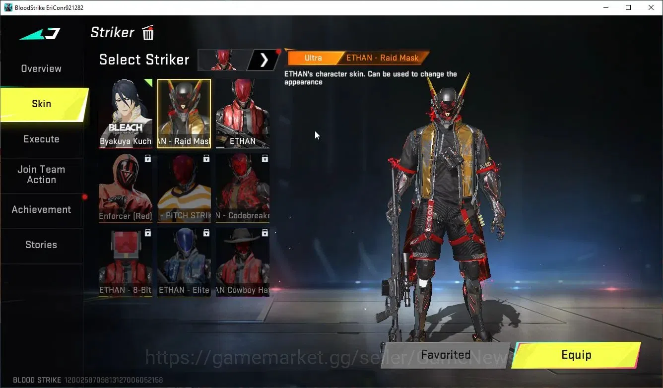 Blood Strike Accounts ASIA|Collab Bleach [Byakuya]|1 ULTRA [Ethan]|2 Leg image 4