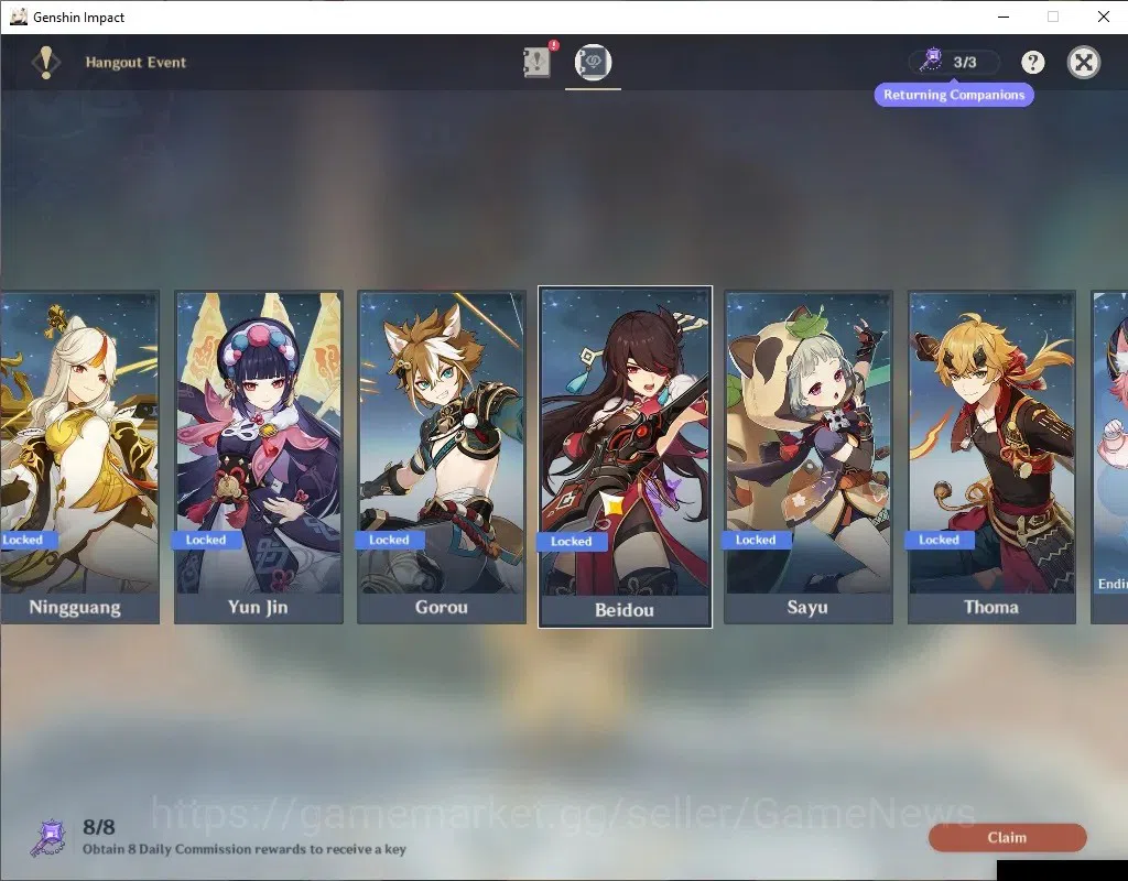 Genshin Impact Accounts ASIA|AR56|8 Limited+5(*5Wep)|[Columbina,Navia]+Sig image 20
