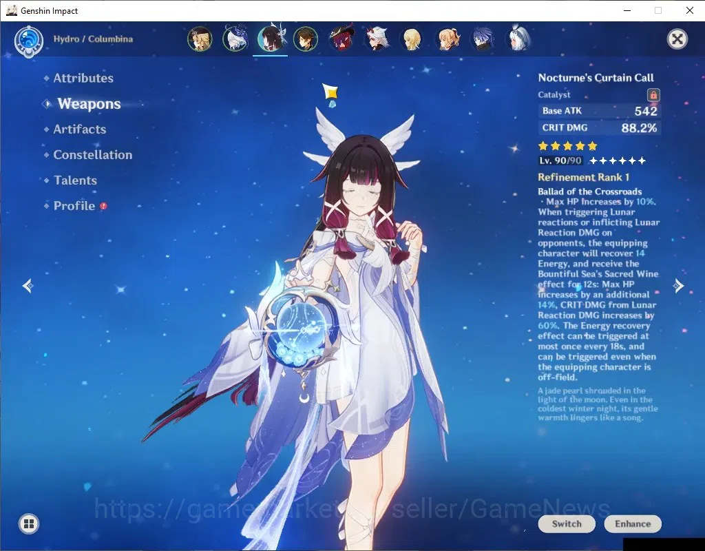 Genshin Impact Accounts ASIA|AR56|8 Limited+5(*5Wep)|[Columbina,Navia]+Sig image 5