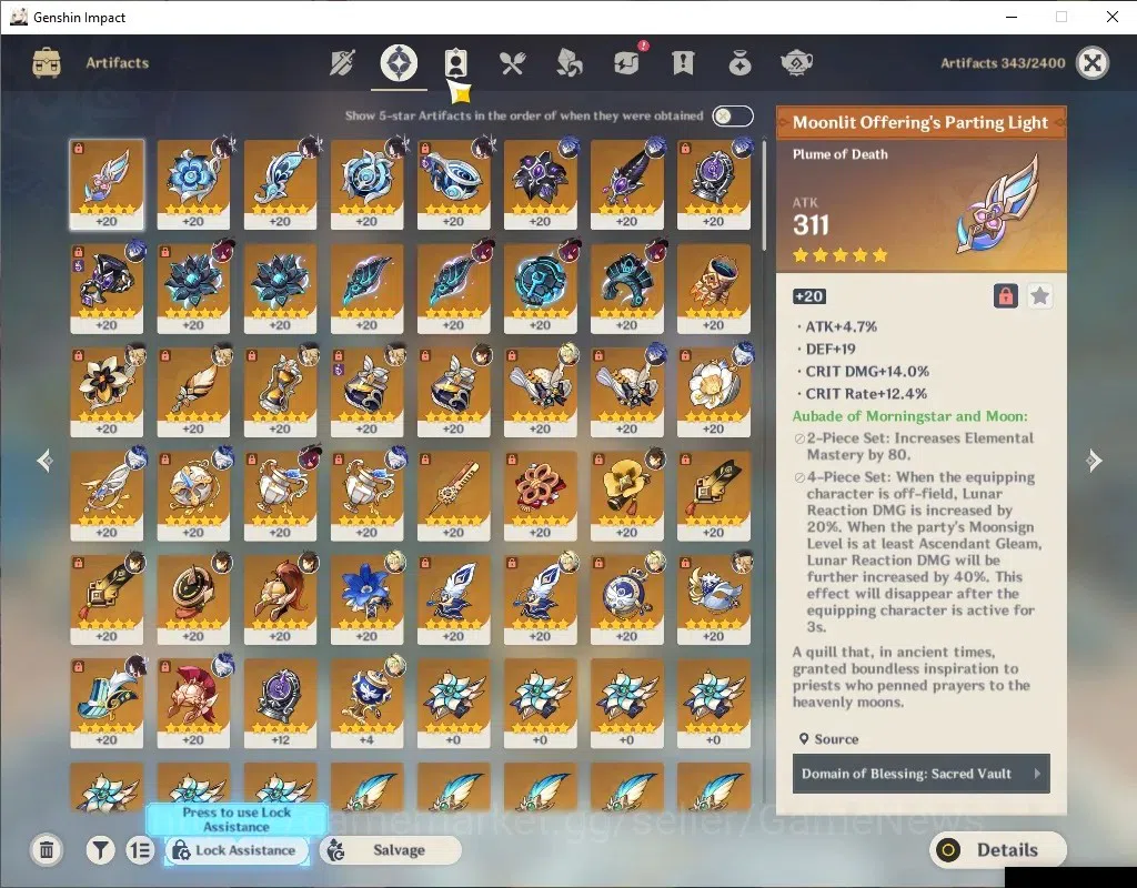 Genshin Impact Accounts ASIA|AR56|8 Limited+5(*5Wep)|[Columbina,Navia]+Sig image 7