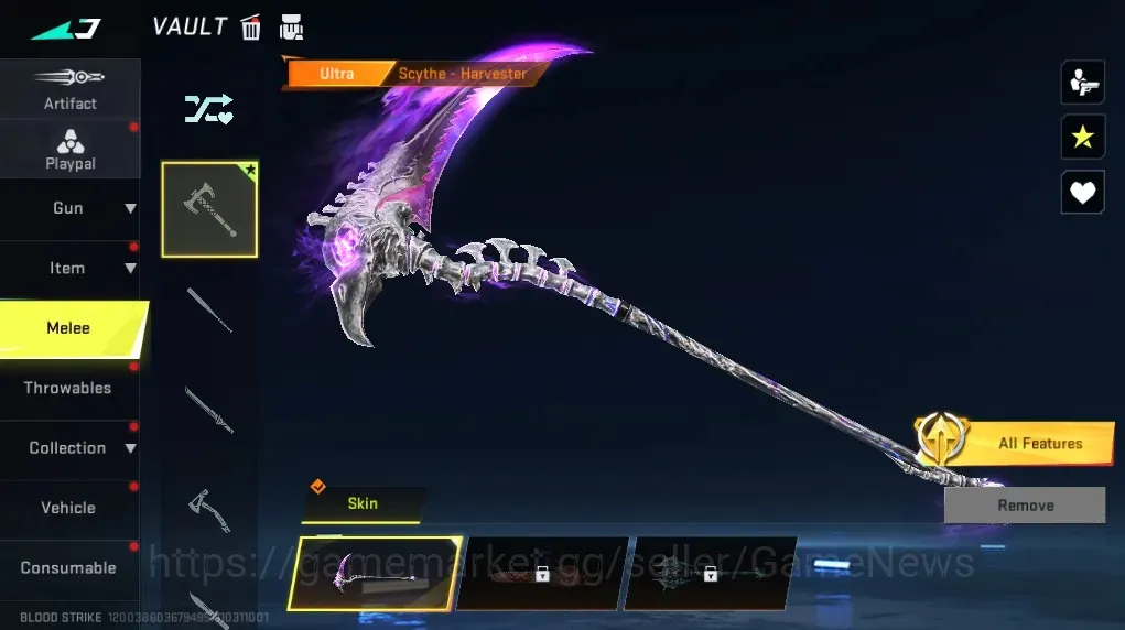 Blood Strike Accounts Starter Asia | Meele Ultra Scythe Harvester | Ultra Galil Knight | Fresh Starter Acc | Log NetEase 1