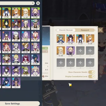 Genshin Impact Accounts Mid Game Asia|AR 53|4 Limited + 1(*5 Weapon)|Columbina+Sign,Escoffier,Lohen,Yelan|Reuni On|Female