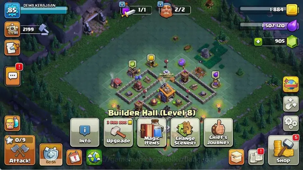Clash of Clans Accounts Global |TH 11-BH 8|LVL 85|BK 41,AQ 41,MP 28,GW 20, image 14