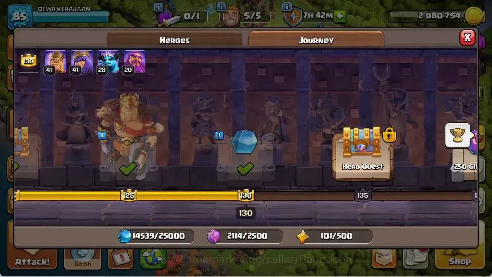 Clash of Clans Accounts Global |TH 11-BH 8|LVL 85|BK 41,AQ 41,MP 28,GW 20, image 7