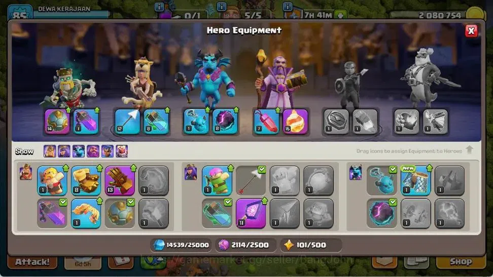 Clash of Clans Accounts Global |TH 11-BH 8|LVL 85|BK 41,AQ 41,MP 28,GW 20, image 8