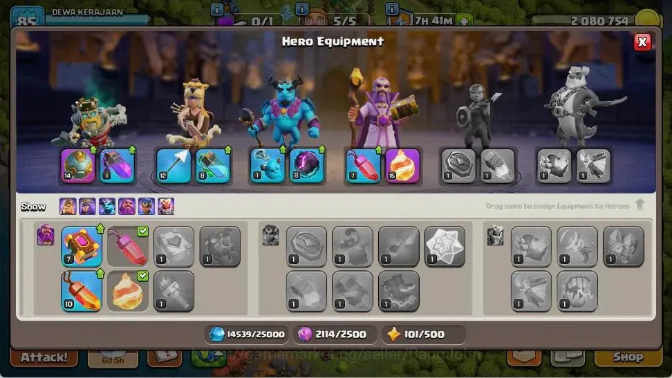 Clash of Clans Accounts Global |TH 11-BH 8|LVL 85|BK 41,AQ 41,MP 28,GW 20, image 9