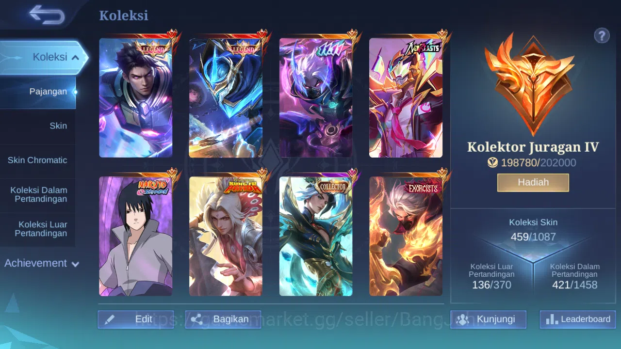 Mobile Legends: Bang Bang Accounts Hero 131 | Skin 459 | Legend Alucard, GS | Exo Hay image 11