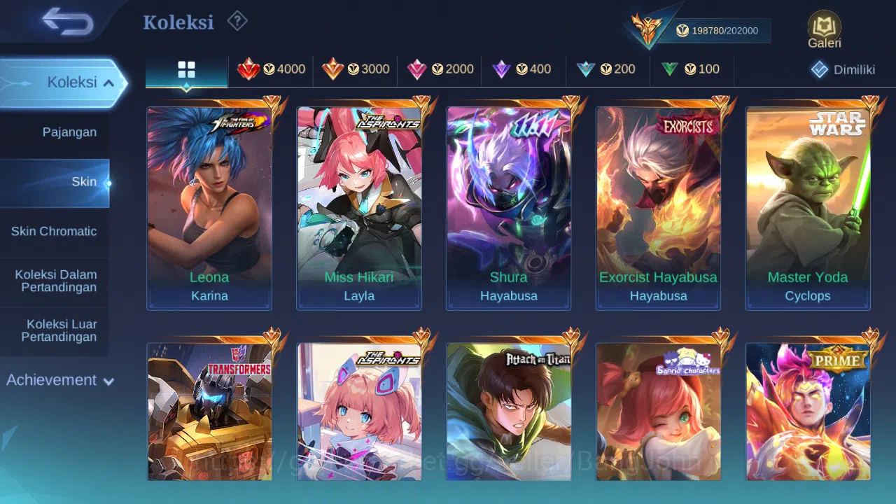 Mobile Legends: Bang Bang Accounts Hero 131 | Skin 459 | Legend Alucard, GS | Exo Hay image 3