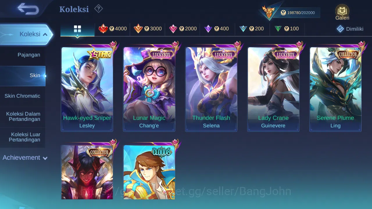 Mobile Legends: Bang Bang Accounts Hero 131 | Skin 459 | Legend Alucard, GS | Exo Hay image 9