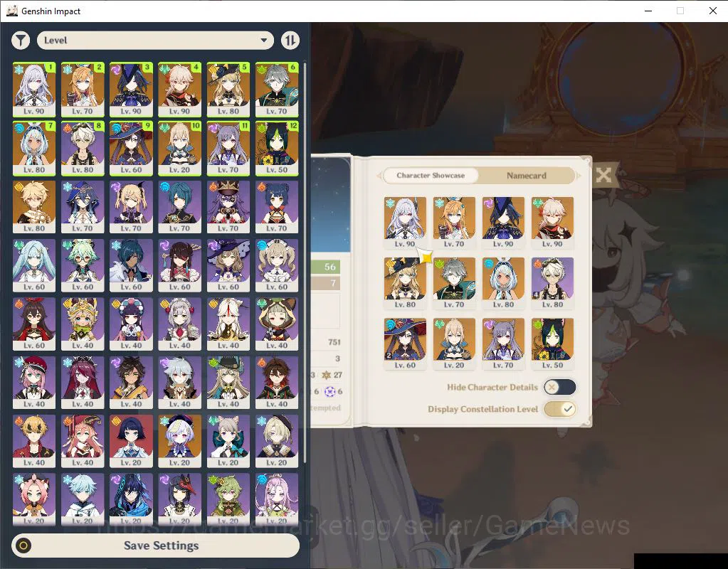 Genshin Impact Accounts ASIA|AR 56|7 Limited+1(*5Weapon)|Skirk,Escoffier,K image 1