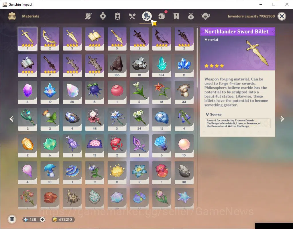 Genshin Impact Accounts ASIA|AR 56|7 Limited+1(*5Weapon)|Skirk,Escoffier,K image 7