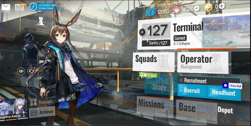 Arknights Accounts Lv 1 | 16 Operator | 4k+ Orundum | 1 Limited | [Si image 6