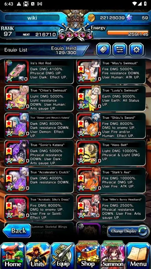 Grand Summoners Accounts Global|Rank 97|33 Ascend+3 TW|[S Miyu,Fren,Frieren image 15