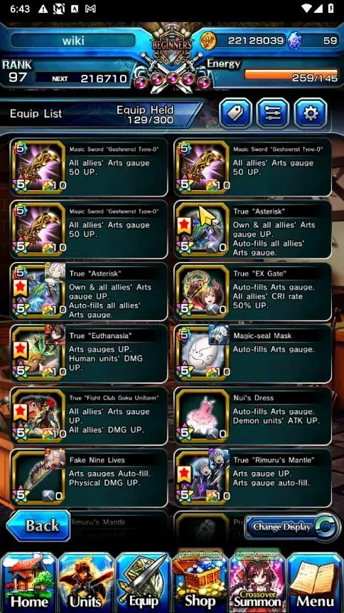Grand Summoners Accounts Global|Rank 97|33 Ascend+3 TW|[S Miyu,Fren,Frieren image 19