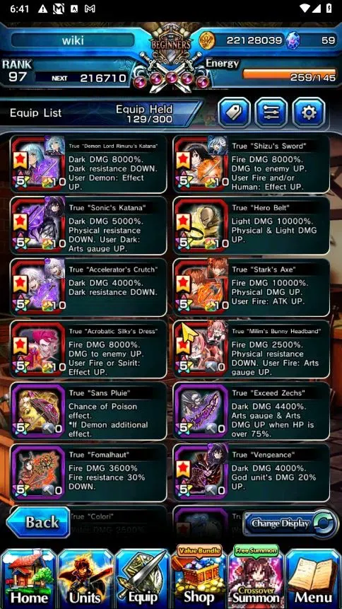 Grand Summoners Accounts Global|Rank 97|33 Ascend+3 TW|[S Miyu,Fren,Frieren image 7