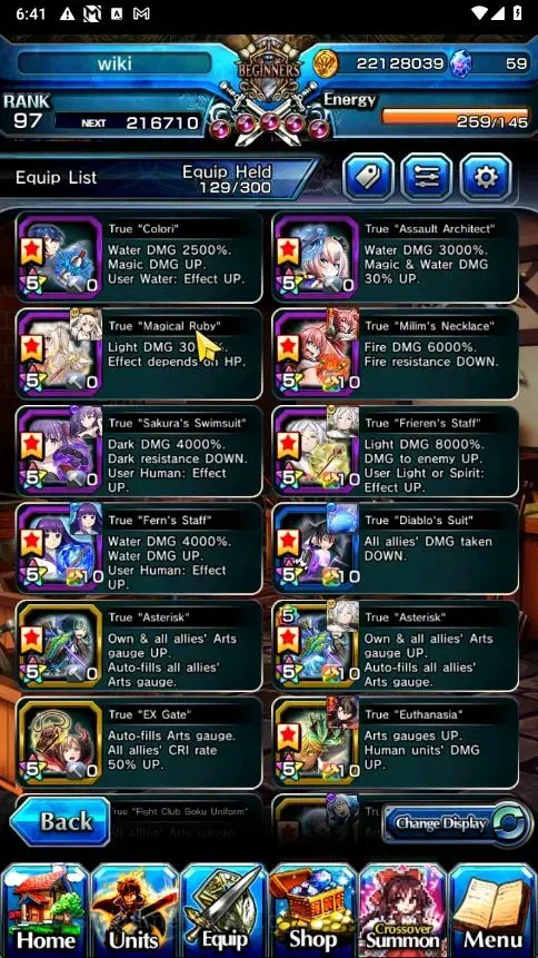 Grand Summoners Accounts Global|Rank 97|33 Ascend+3 TW|[S Miyu,Fren,Frieren image 8
